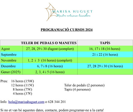 programación cursos textiles 2024